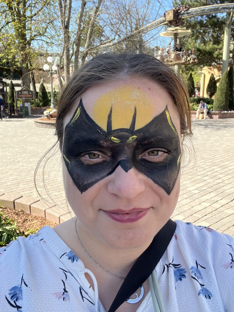 Me with a Batman make up in Europa Park Germany